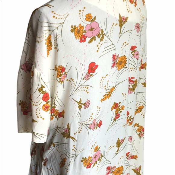 Modcloth 1x short sleeve double button blouse - Picture 3 of 7